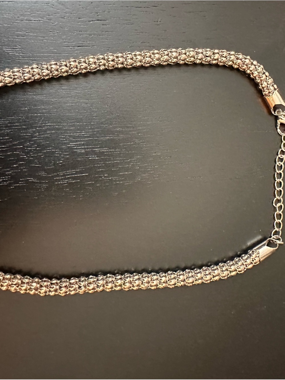Silver Tone Rope Chain Necklace - Women Jewelry